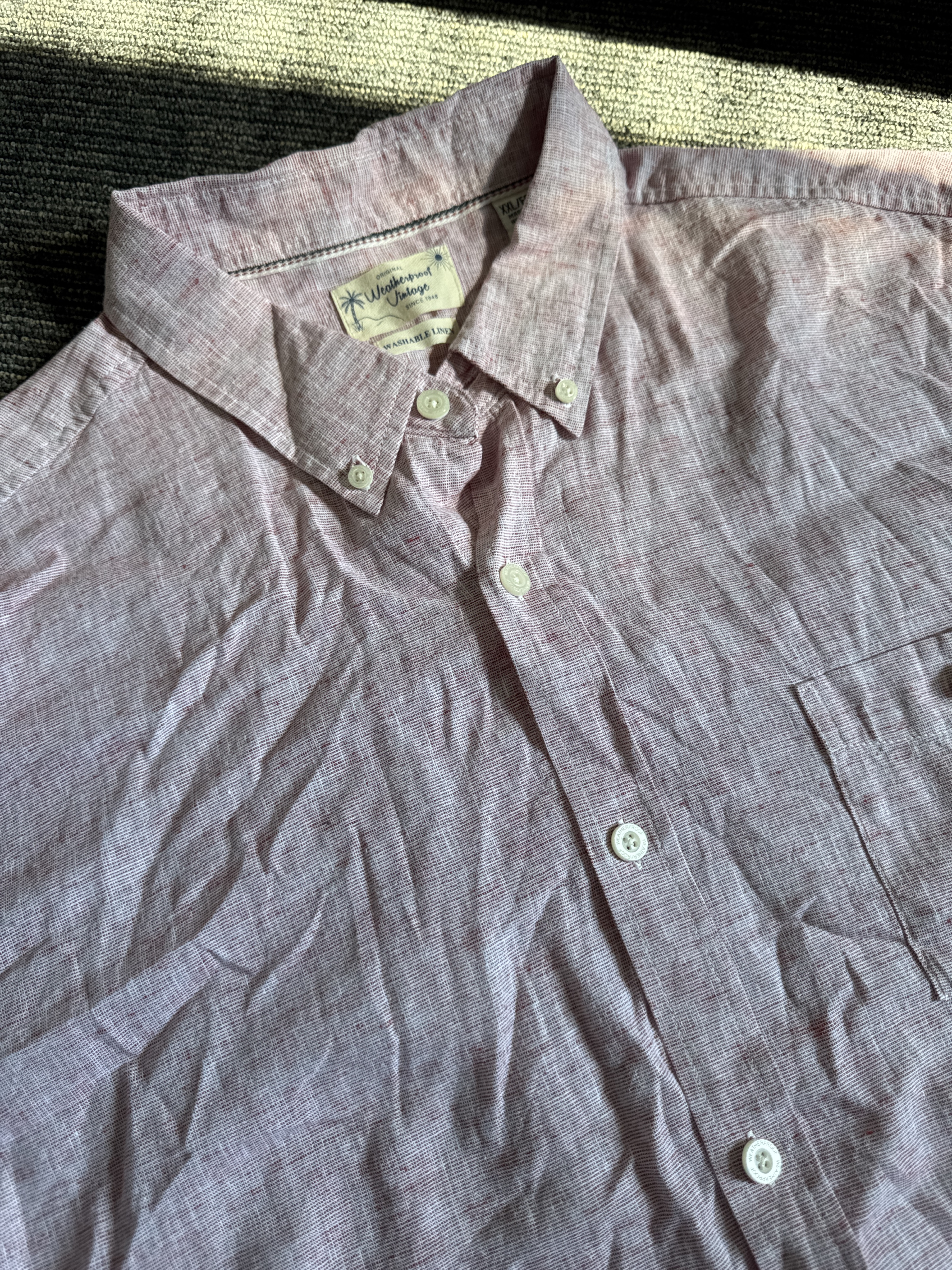 Men's Short Sleeve Solid Shirt size XXL