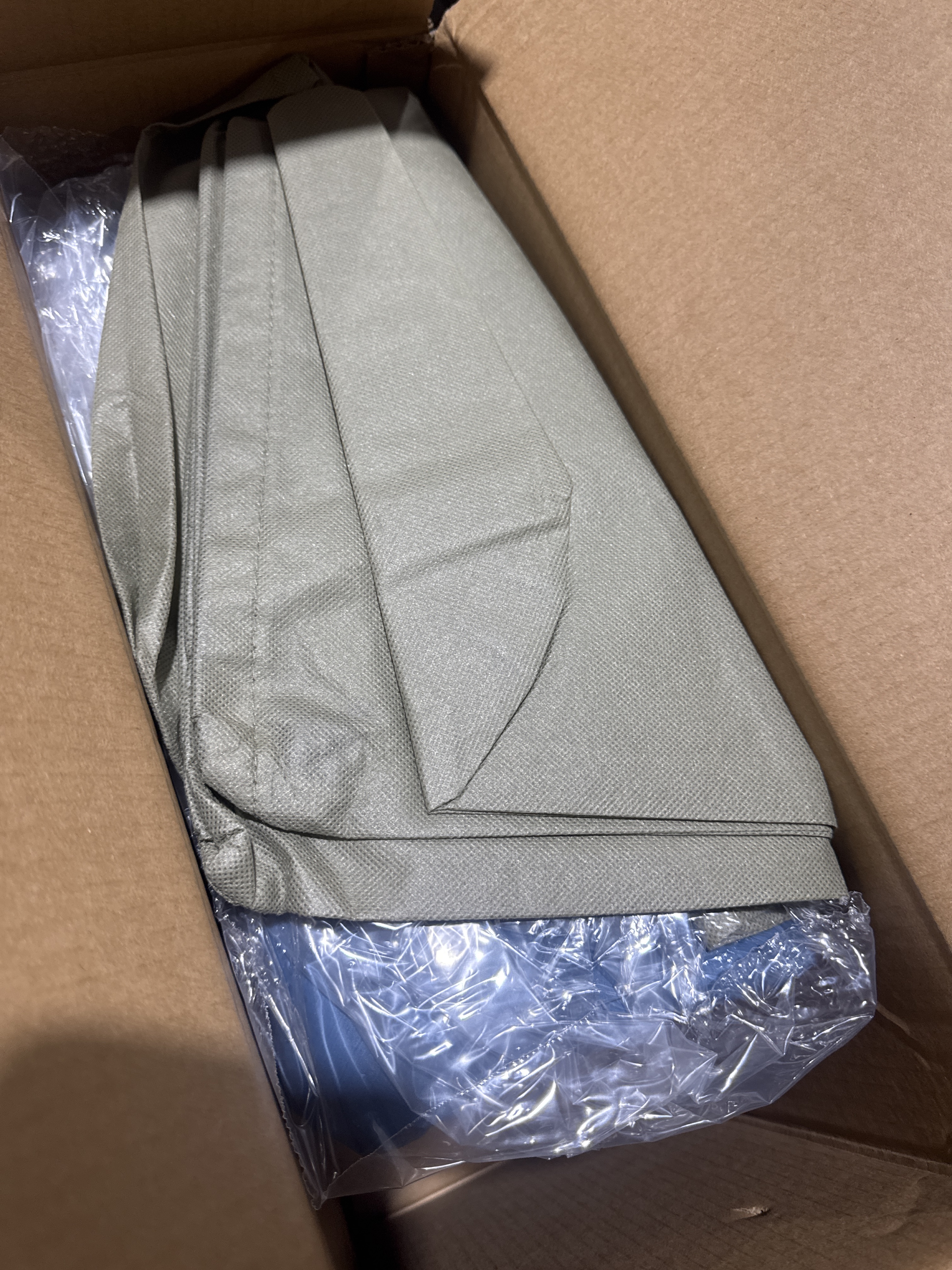Intex Elevated 18 Pillow Rest Queen Air Mattress with Internal Pump - Off-White/Blue