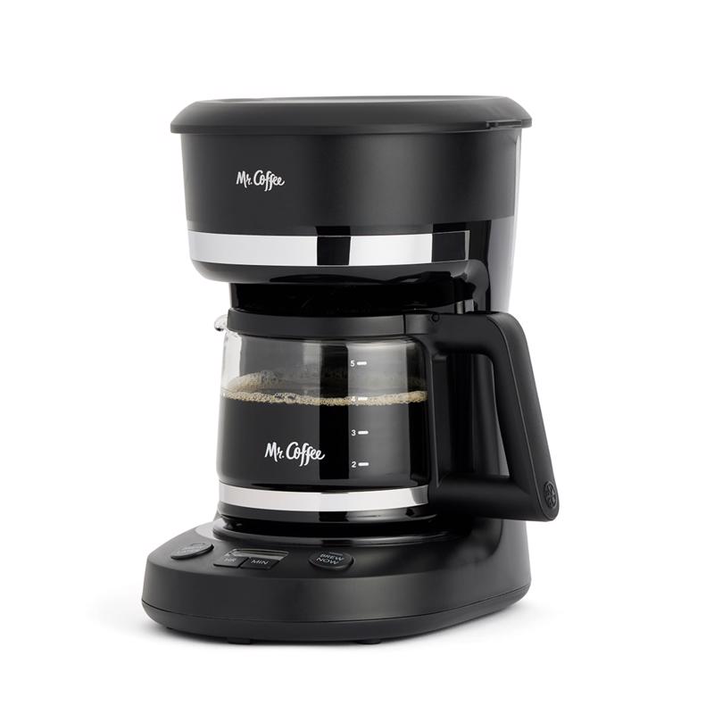 Mr. Coffee Mini Brew Programmable Coffee Maker 5-Cup Coffee Maker Black