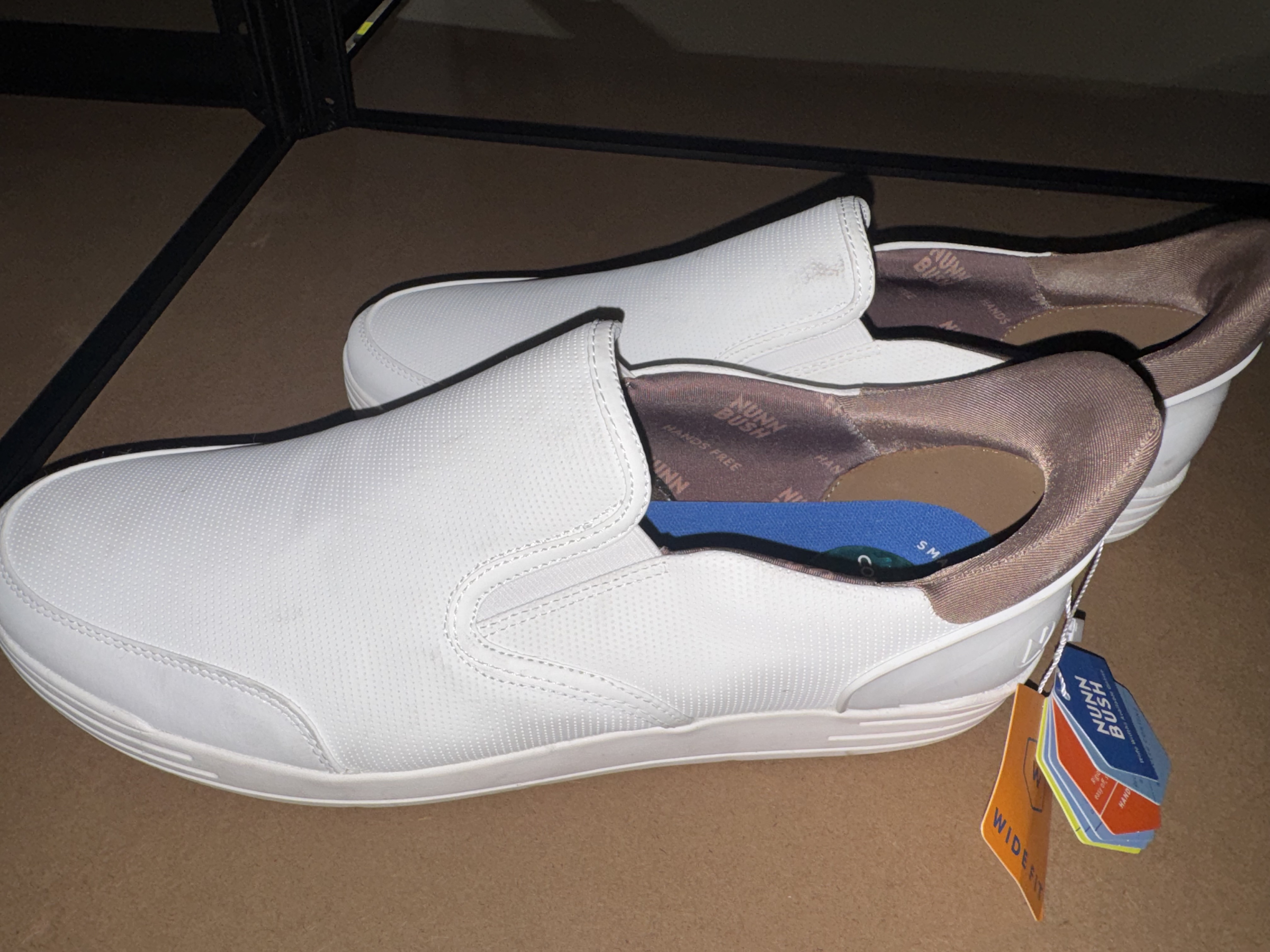 Kore City Walk Ez Moc Toe Slip-on Shoes In White size 12