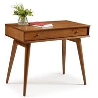 Camaflexi Mid-Century 1-Drawer Castanho Desk MD1109 - The Home Depot