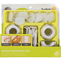 Safety 1st Safety Essentials Childproofing Kit - White 46pc: Adhesive Backing, Tool-Free Assembly, Polypropylene Material