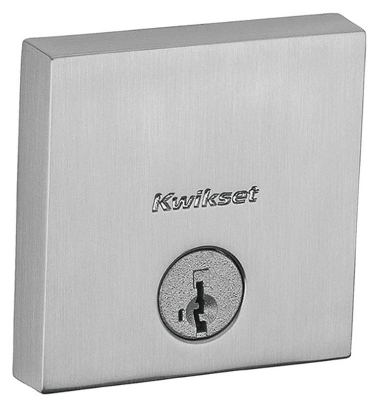 Kwikset Signature Series 258 Satin Nickel Low Profile Deadbolt with SmartKey Pack