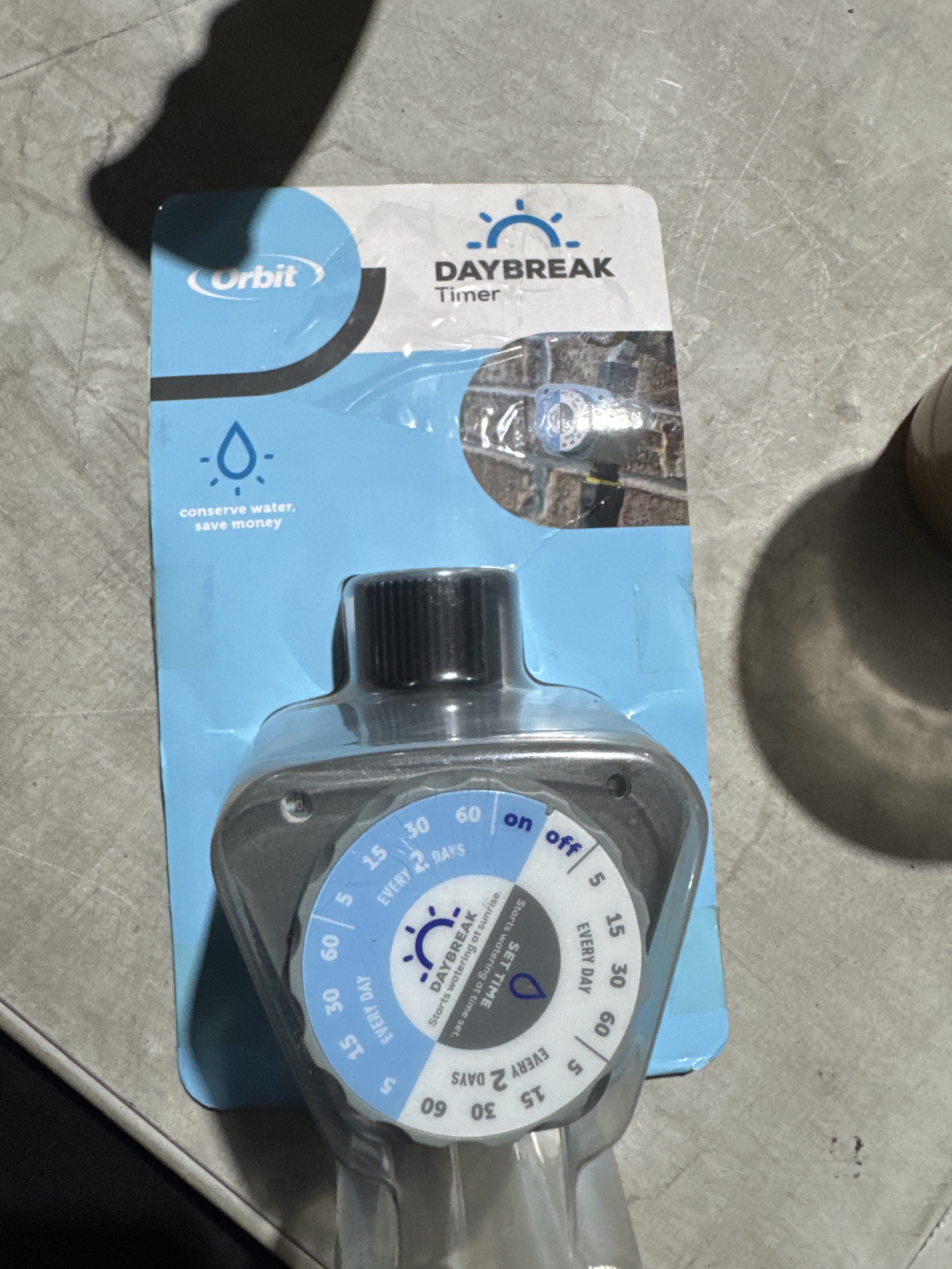 Orbit Daybreak Programmable Watering Hose Timer 62150 New distressed Package