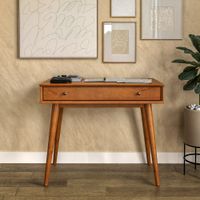 Camaflexi Mid-Century 1-Drawer Castanho Desk MD1109 - The Home Depot