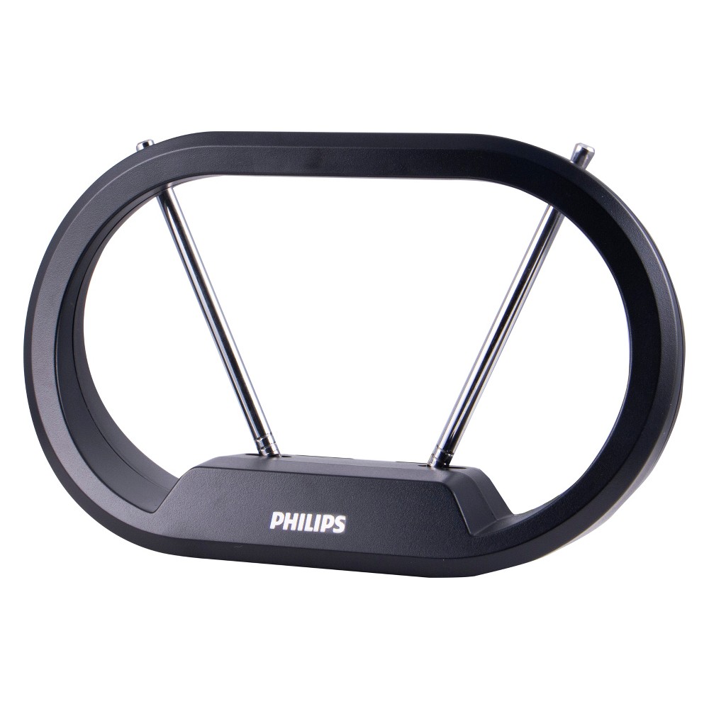 Philips Modern HD Passive Antenna - Black: Semi-Directional Set-Top Mount