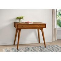 Camaflexi Mid-Century 1-Drawer Castanho Desk MD1109 - The Home Depot